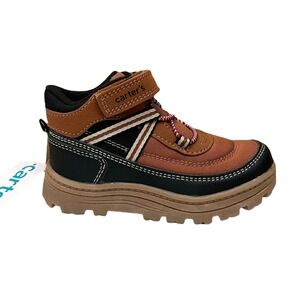Carter's Donner Toddler Boy's Slip-on Sporty Boot‎ Size 9 Brown/Black Shoes